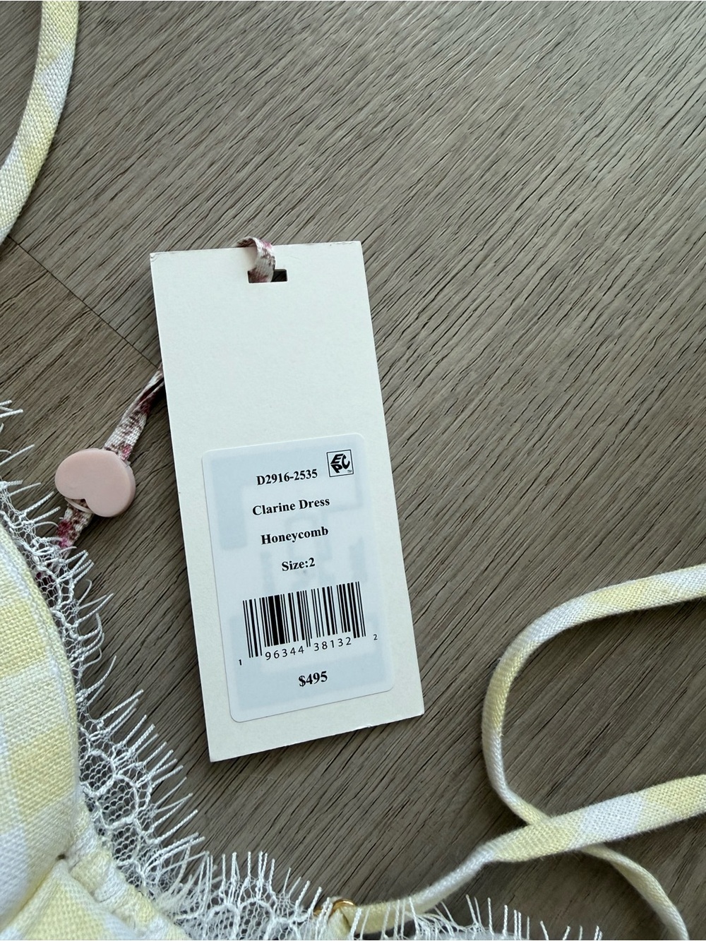 LoveShackFancy CLARINE GINGHAM BOW MINI DRESS - Picture 9 of 15
